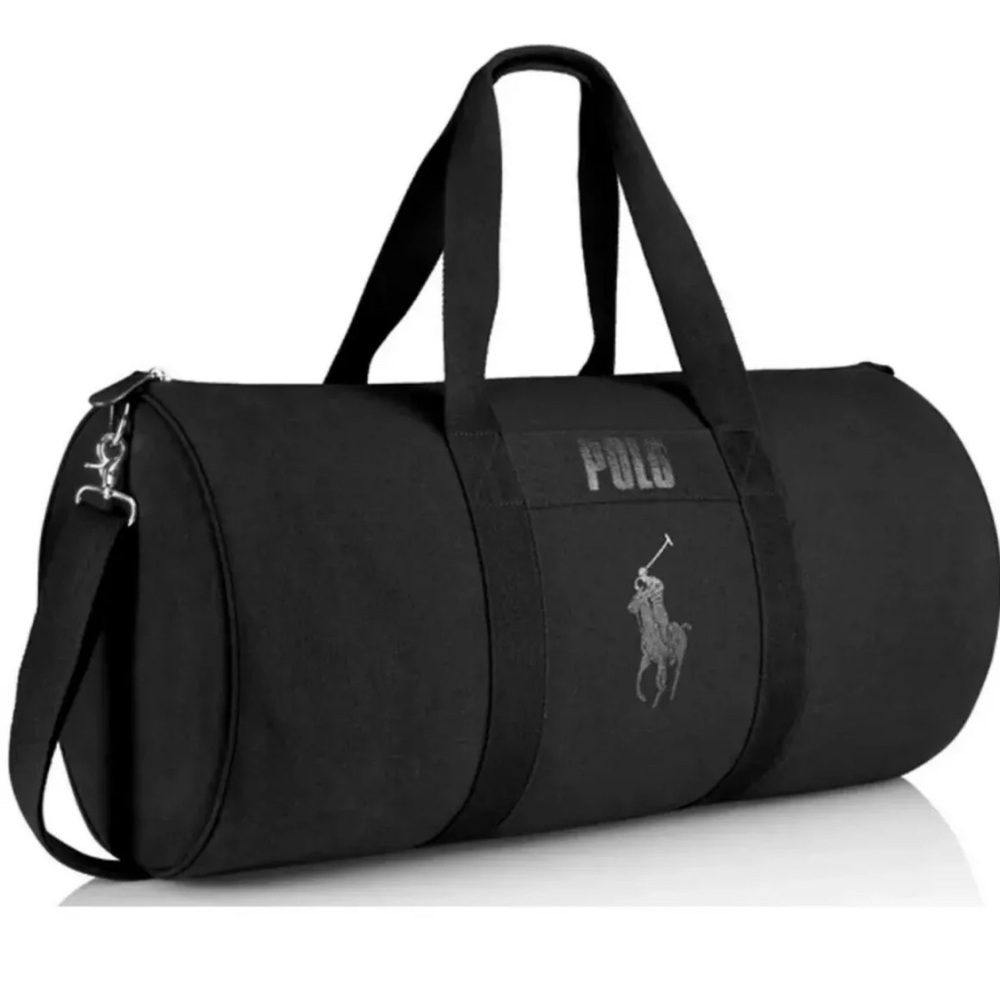 - RALPH LAUREN Fragrances black duffle bag gym sports weekender overnight …